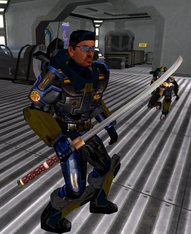  Soldier
equipped with the Fusion Blade in Secondary Mode