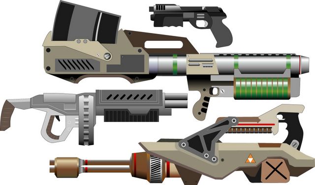 's empire-specific handheld
weaponry.